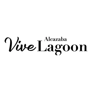 Logo de Alcazaba Vive Lagoon, laguna artificial con playa y deportes acuáticos cerca de Estepona